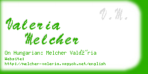 valeria melcher business card